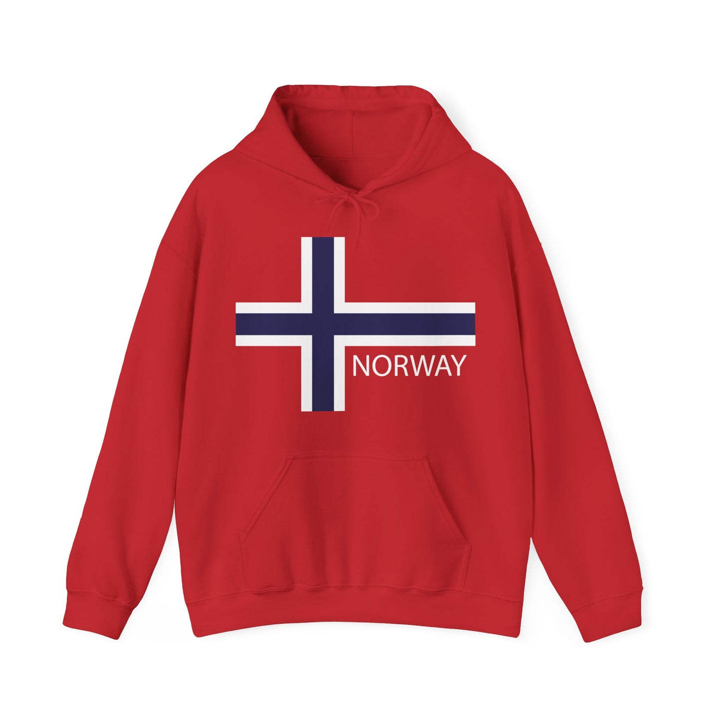 Norway Hoodie Norway Flag Norwegian Flag Norwegian Hoodie Norwegian Gift Norway Souvenir Unisex Hoodie Red White Blue Hoodie