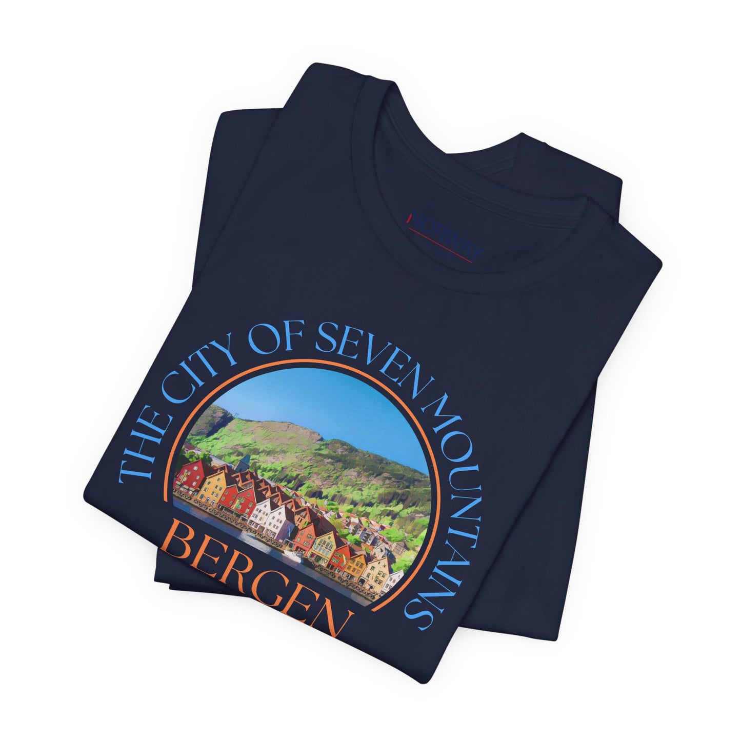 Bergen City of Seven Mountains Men’s Norway T-Shirt