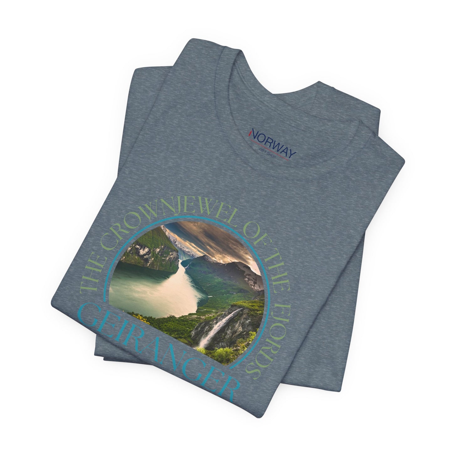Seven Sisters View – Geirangerfjord Men’s Norway T-Shirt