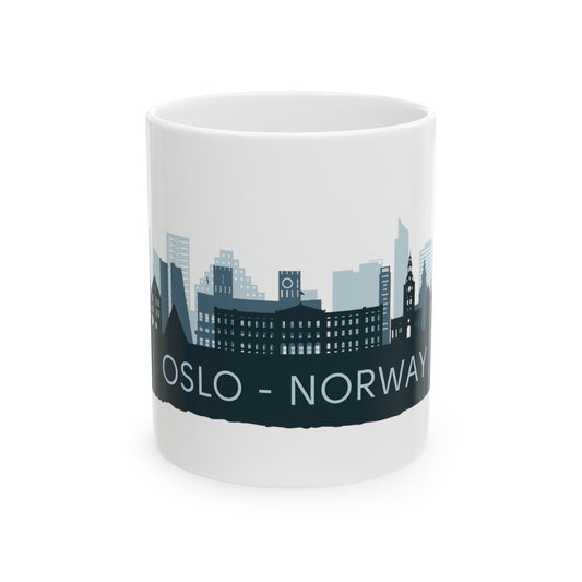 Oslo Mug Norway Mug Oslo Skyline Cup from Norway Souvenir