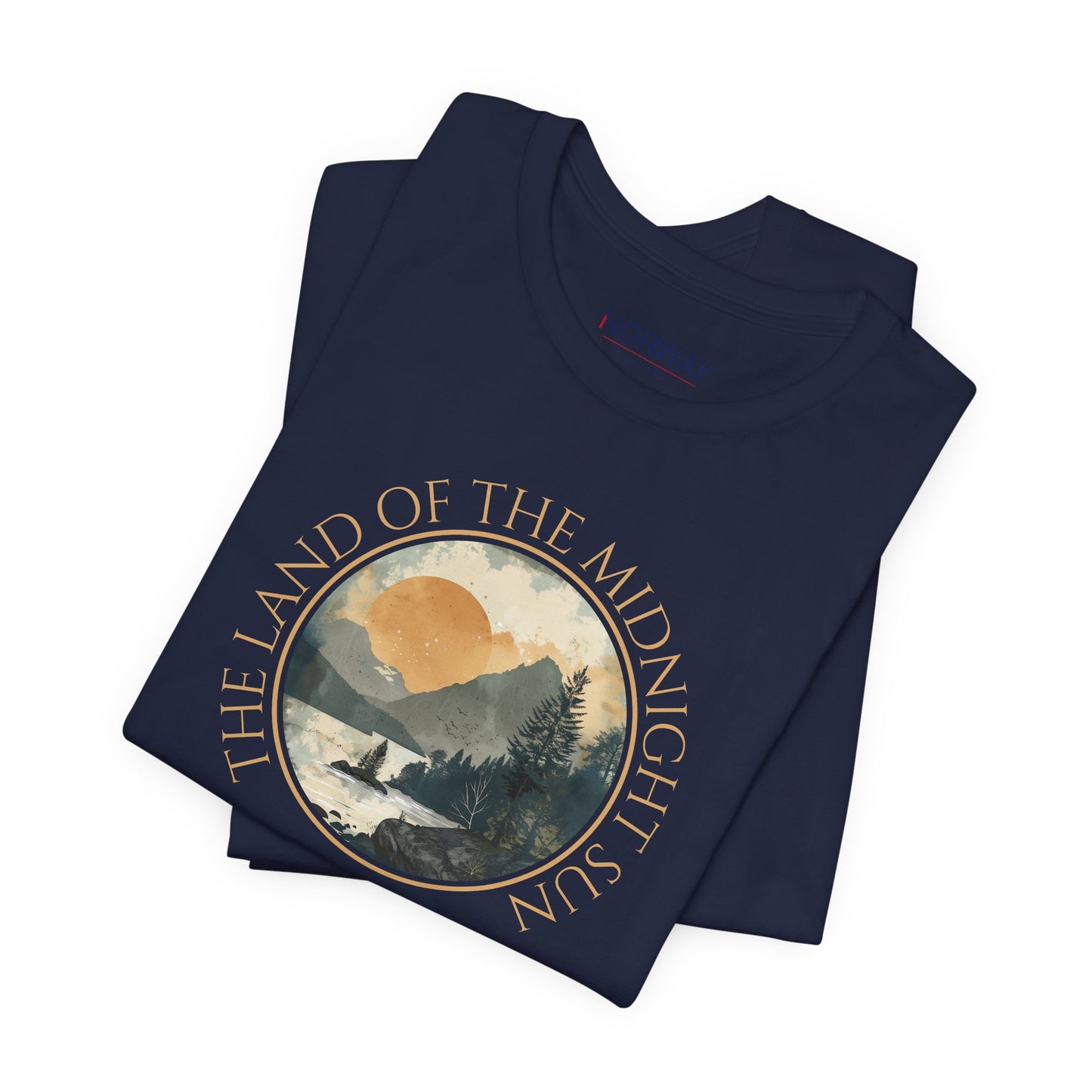 Midnight Glow Fjordscape – Norway T-Shirt for Women