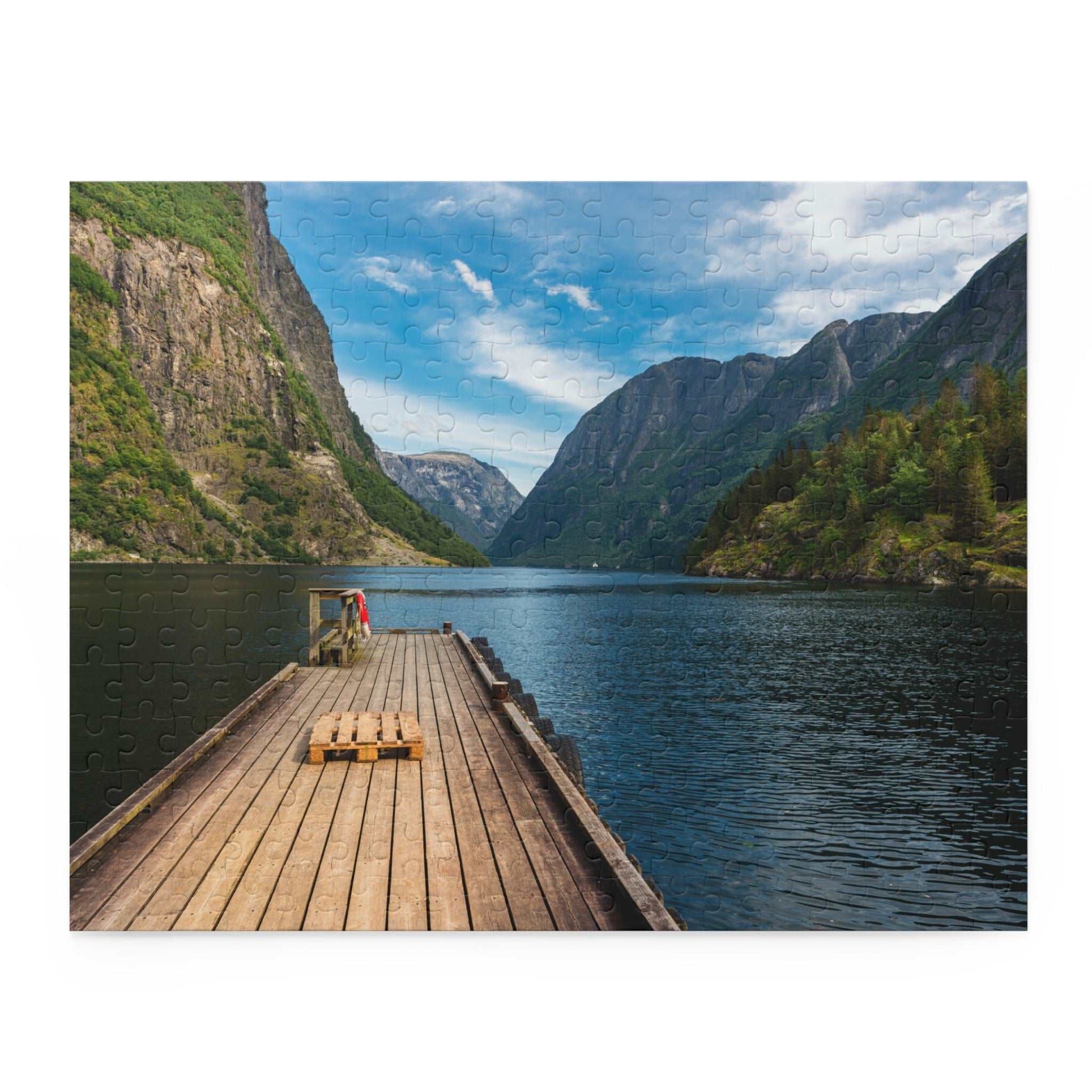 Fjord in Norway Jigsaw Puzzle Norwegian Puzzle Gift Box (120, 252, 500-Pieces)
