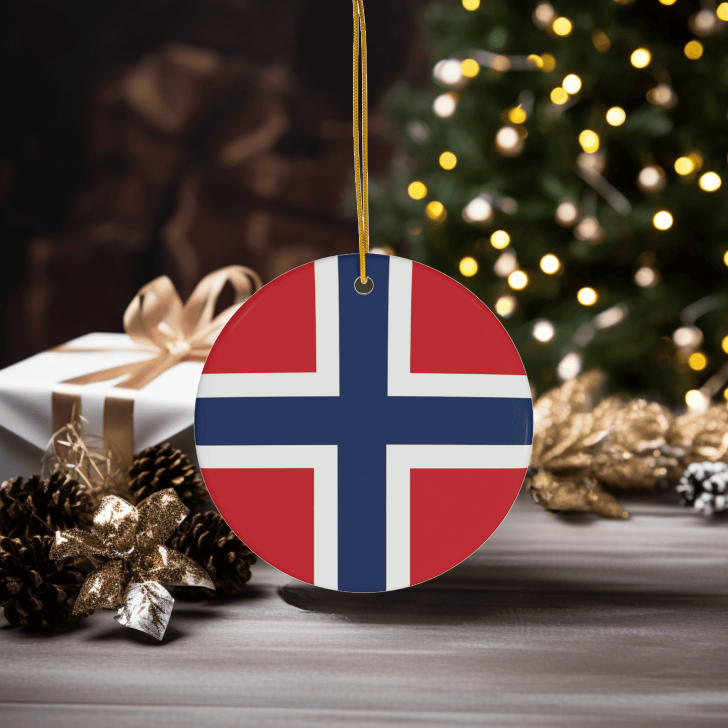 Norway Flag Christmas Decor Norwegian Flag Decoration 17.mai Decoration Norway Christmas Norway Gift Norway Decoration Christmas Ornament