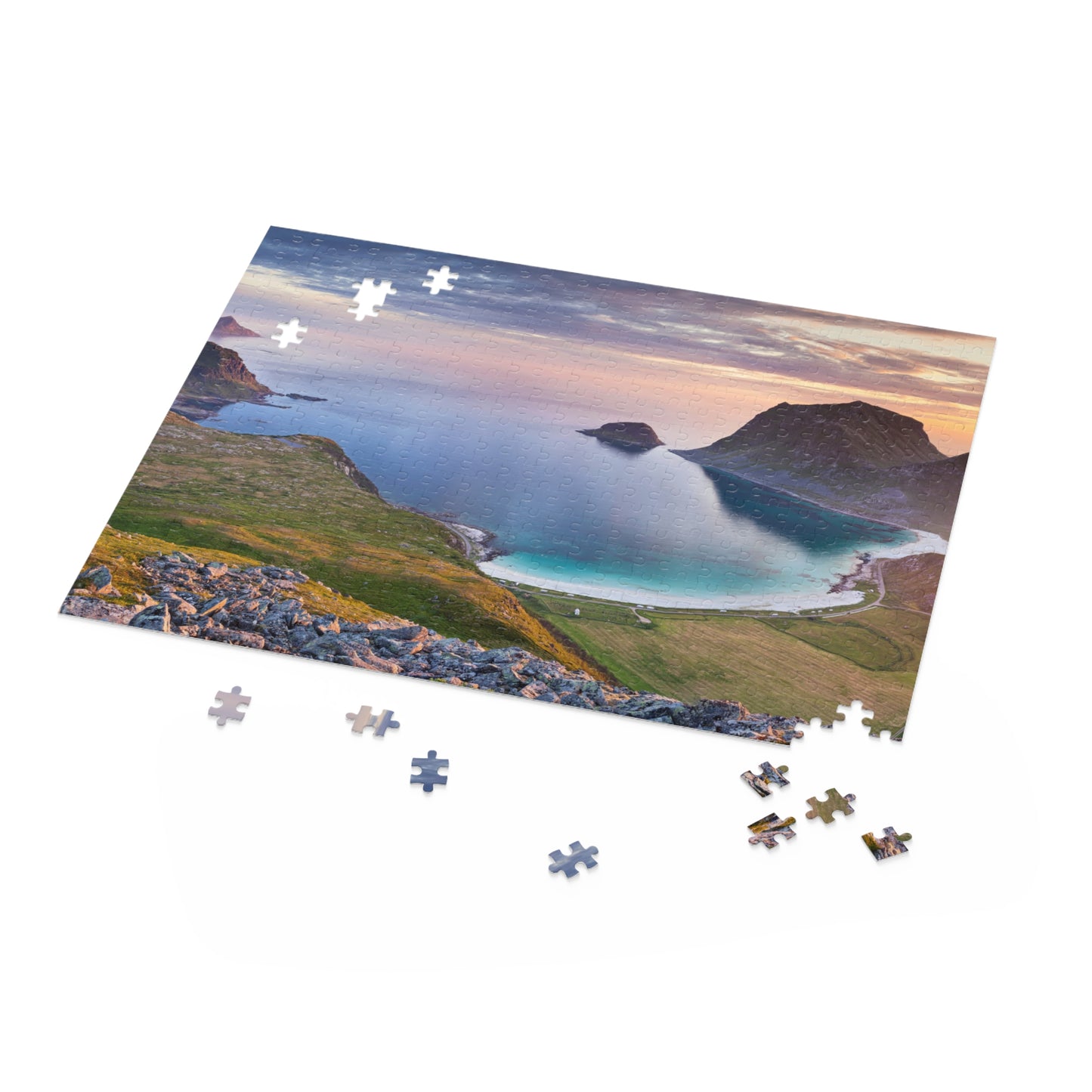 Norway Jigsaw Puzzle Lofoten Beach Norway Puzzle Gift (120, 252, 500-Pieces)