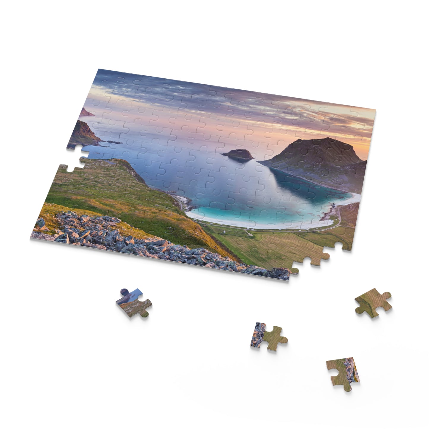 Norway Jigsaw Puzzle Lofoten Beach Norway Puzzle Gift (120, 252, 500-Pieces)