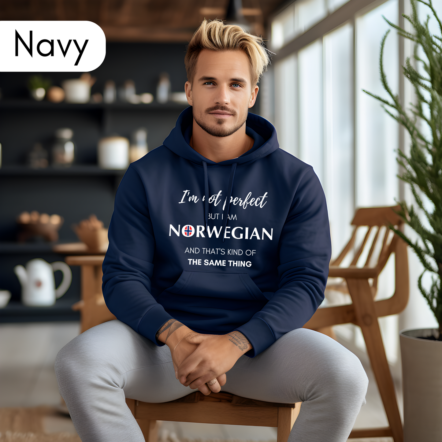 Norway Hoodie I'm not Perfect Norwegian Hoodie Unisex Sweatshirt Norway Sweatshirt I am Norwegian Gift for Norwegian Proud Norwegian