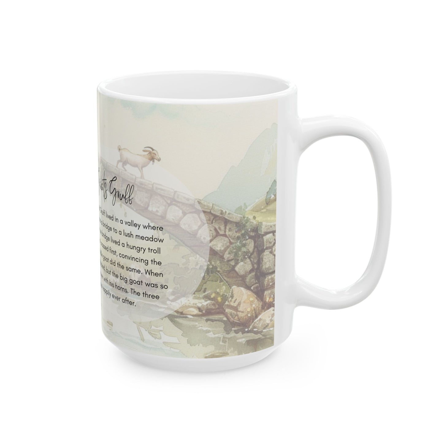 The Three Billy Goats Gruff Mug Fairytale Mug (11oz, 15oz) Christmas Gift
