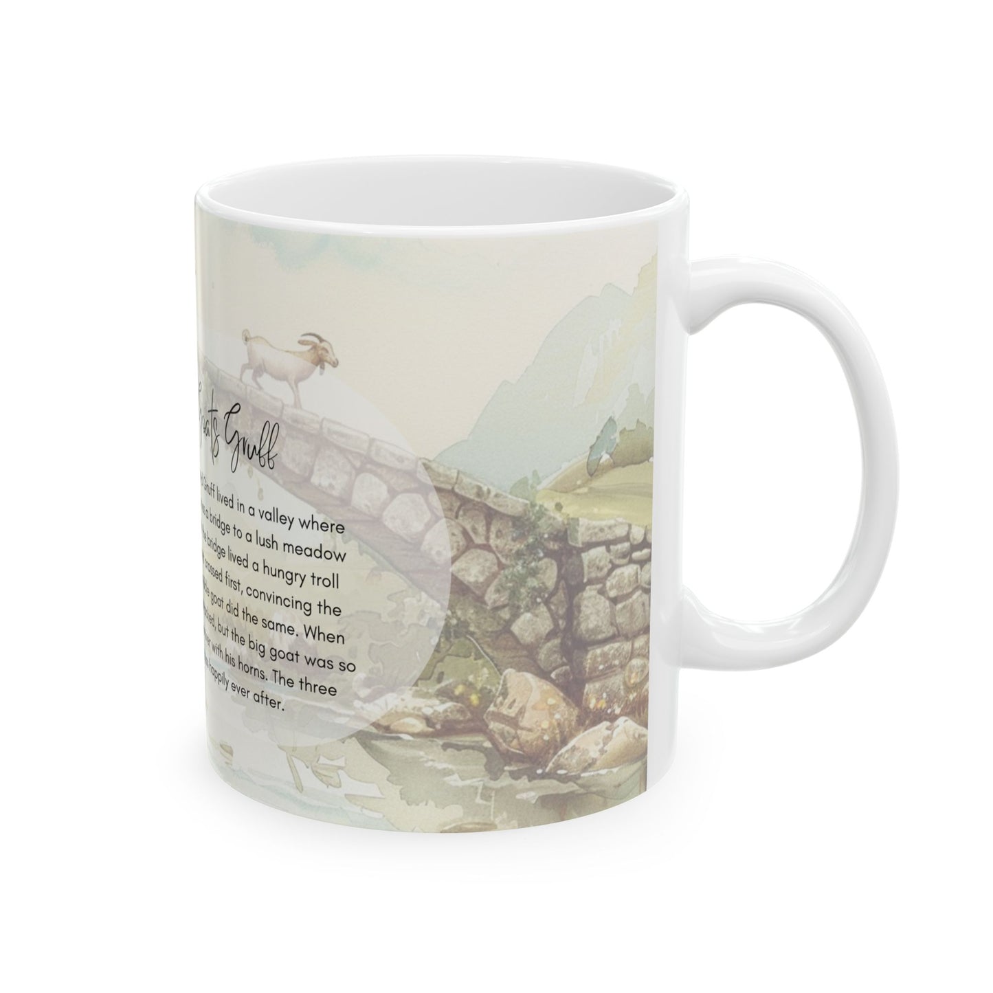 The Three Billy Goats Gruff Mug Fairytale Mug (11oz, 15oz) Christmas Gift