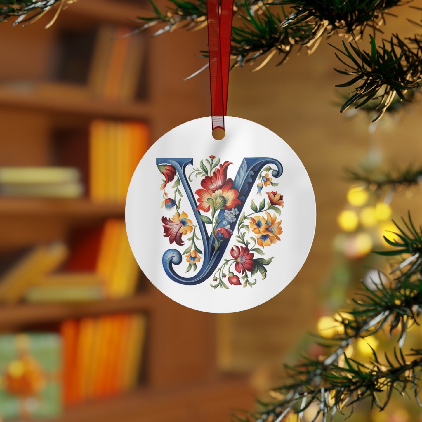 Y Rosemaling Christmas Ornament Norwegian Family Ornament