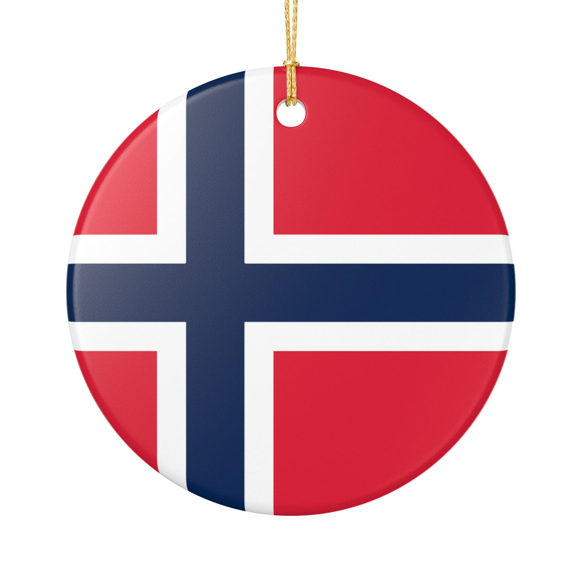Personalized Norwegian Family Christmas Ornament – Custom Norway Flag Keepsake