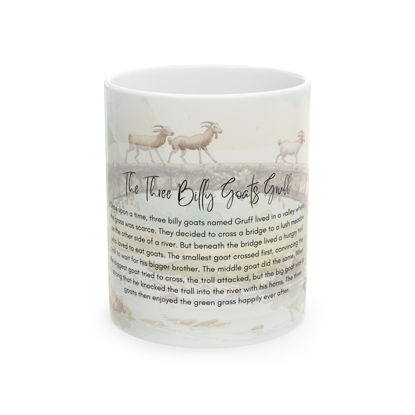 The Three Billy Goats Gruff Mug Fairytale Mug (11oz, 15oz)