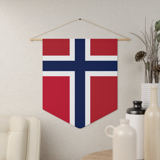 Norwegian Flag Pennant Norway Flag Pennant May 17th Pennant Syttende Mai