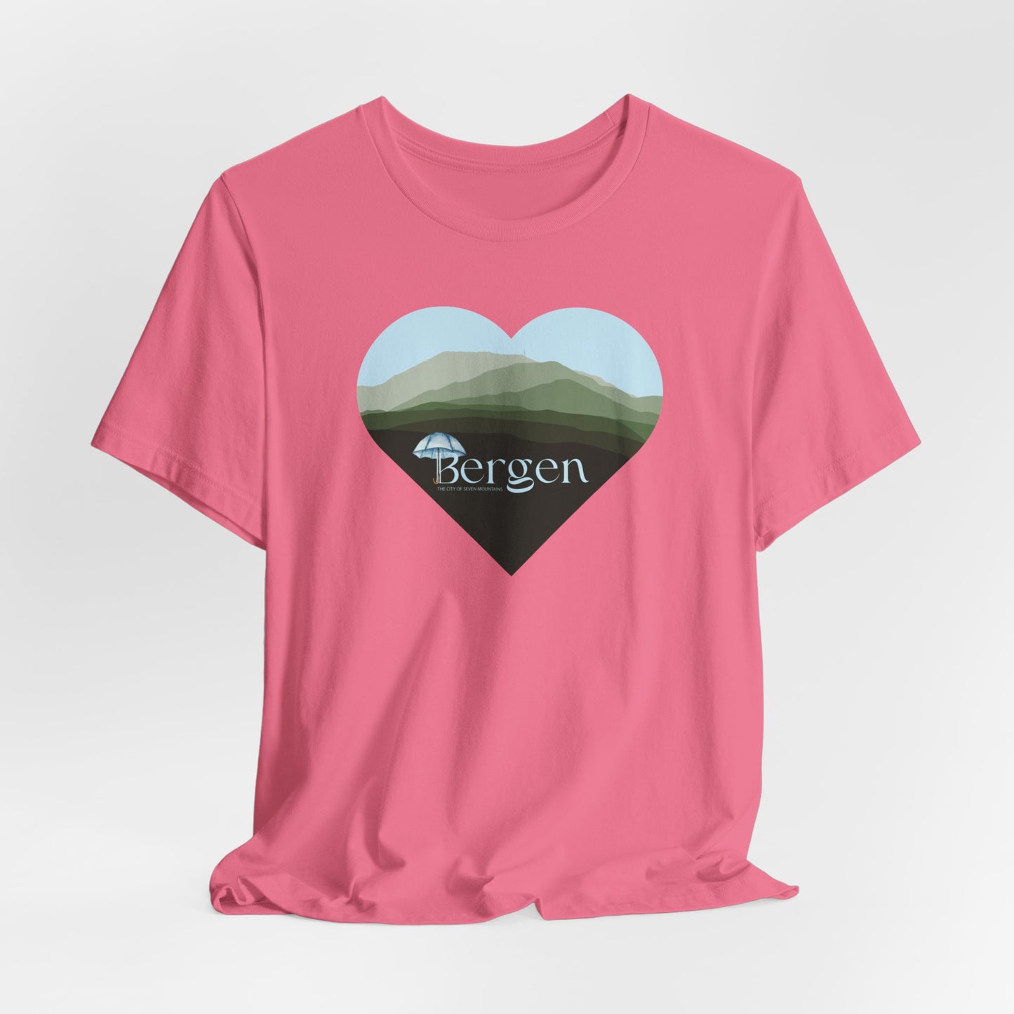 Bergen Seven Mountains T-shirt Bergen T-shirt Norway Tee Bergen Souvenir Bergen Shirt