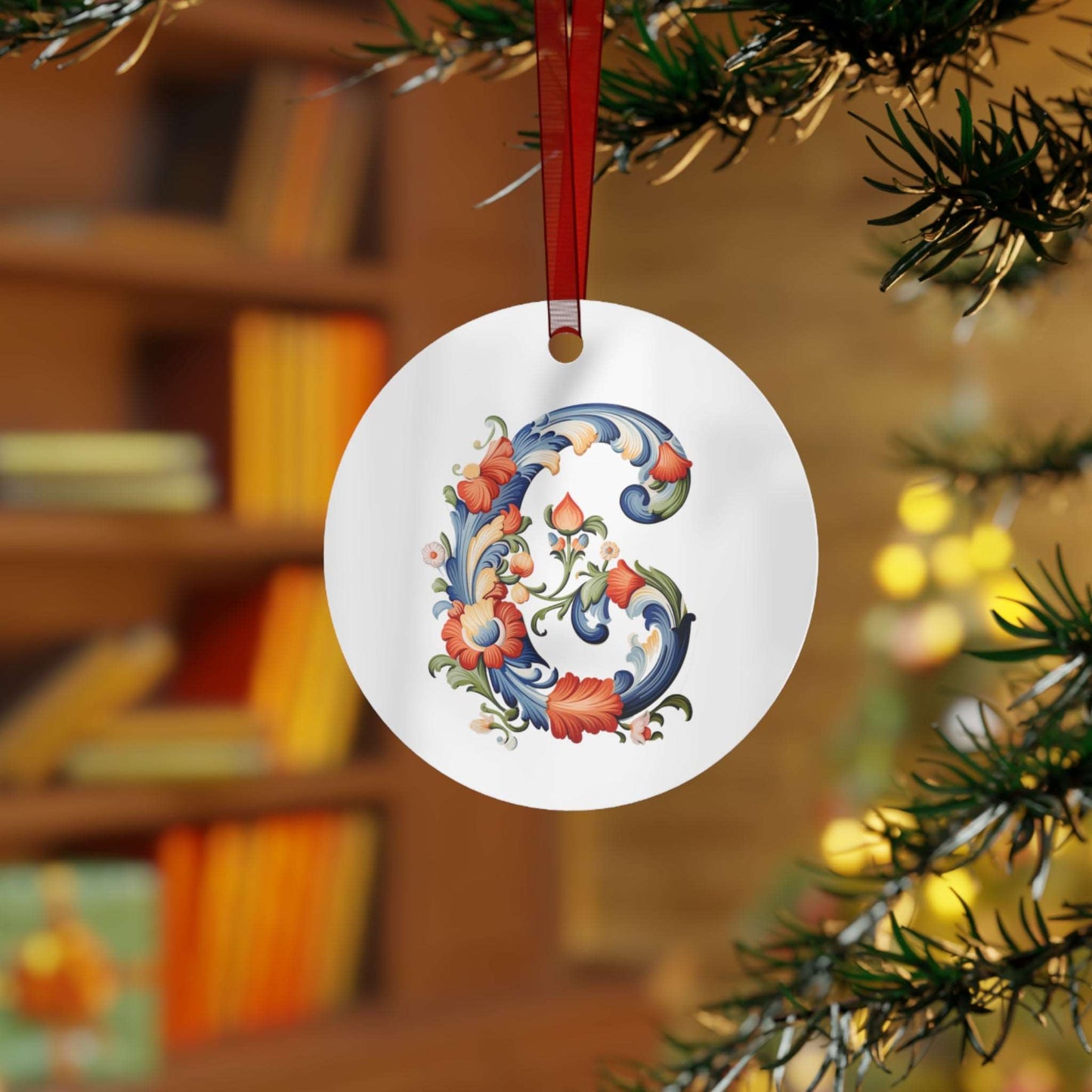 C Rosemaling Christmas Ornament Norwegian Family Ornament