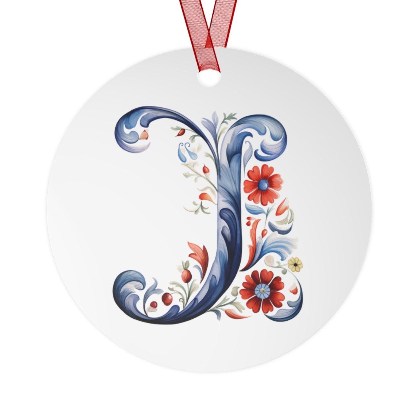 J Rosemaling Christmas Ornament Norwegian Family Ornament