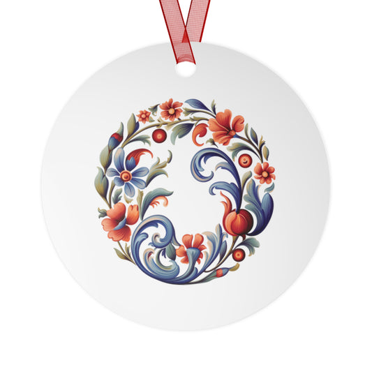 O Rosemaling Christmas Ornament Norwegian Family Ornament