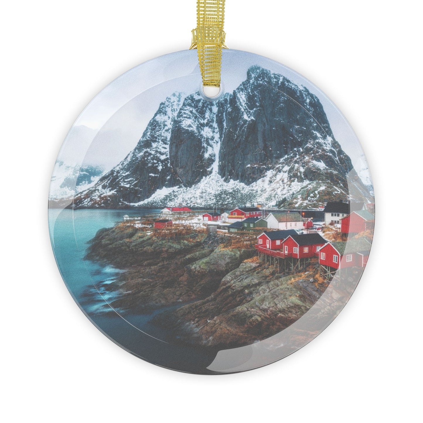 Reine Norway Glass Ornament Norwegian Christmas Ornament Christmas in Norway