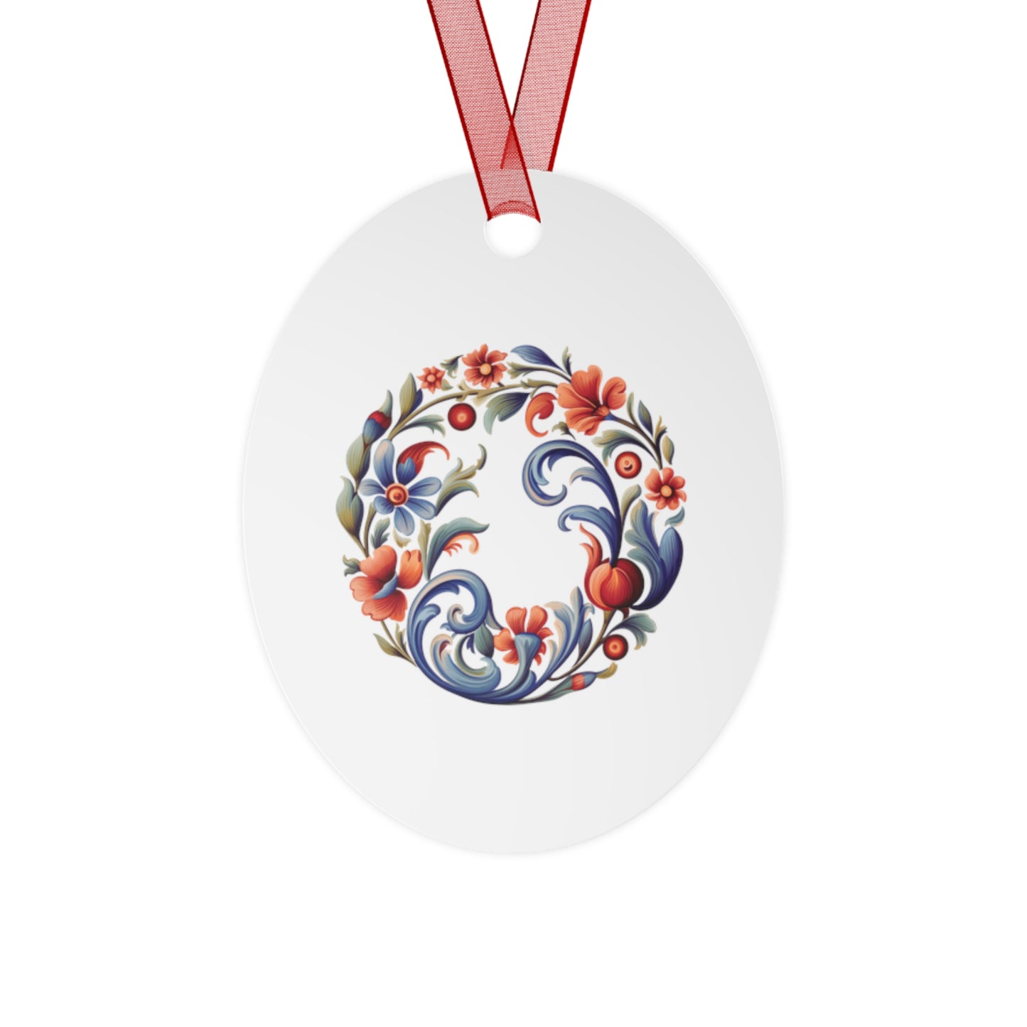 O Rosemaling Christmas Ornament Norwegian Family Ornament