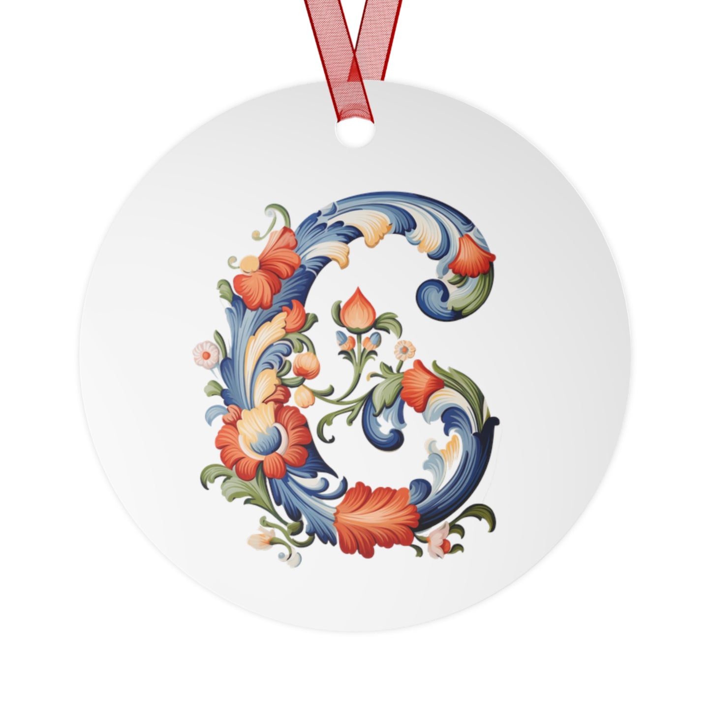 C Rosemaling Christmas Ornament Norwegian Family Ornament