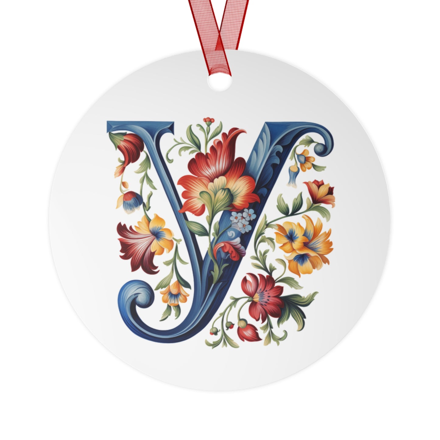 Y Rosemaling Christmas Ornament Norwegian Family Ornament