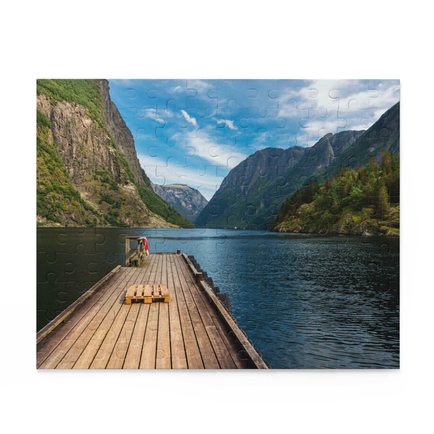 Fjord in Norway Jigsaw Puzzle Norwegian Puzzle Gift Box (120, 252, 500-Pieces)