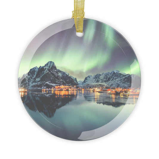 Northern Lights Glass Ornament Norwegian Christmas Ornamen Christmas in Norway