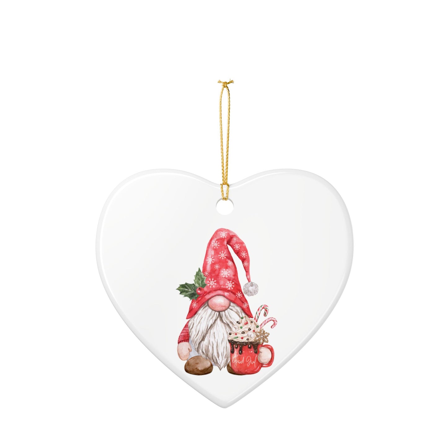 Norwegian Nisse Hot Chocolate Christmas Ornament Norway Nisse God Jul Christmas Ornament Gift Norway