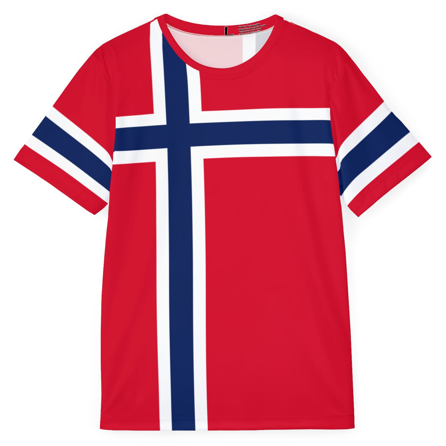 Norway Soccer Jersey Norwegian Flag Shirt Mens Sports Tee Norway Football Shirt World Cup VM Gift for Him Nordic Fan Shirt