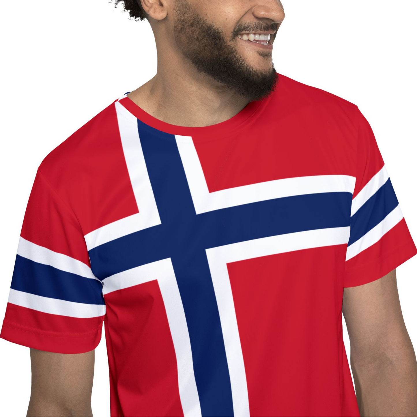 Norway Soccer Jersey Norwegian Flag Shirt Mens Sports Tee Norway Football Shirt World Cup VM Gift for Him Nordic Fan Shirt