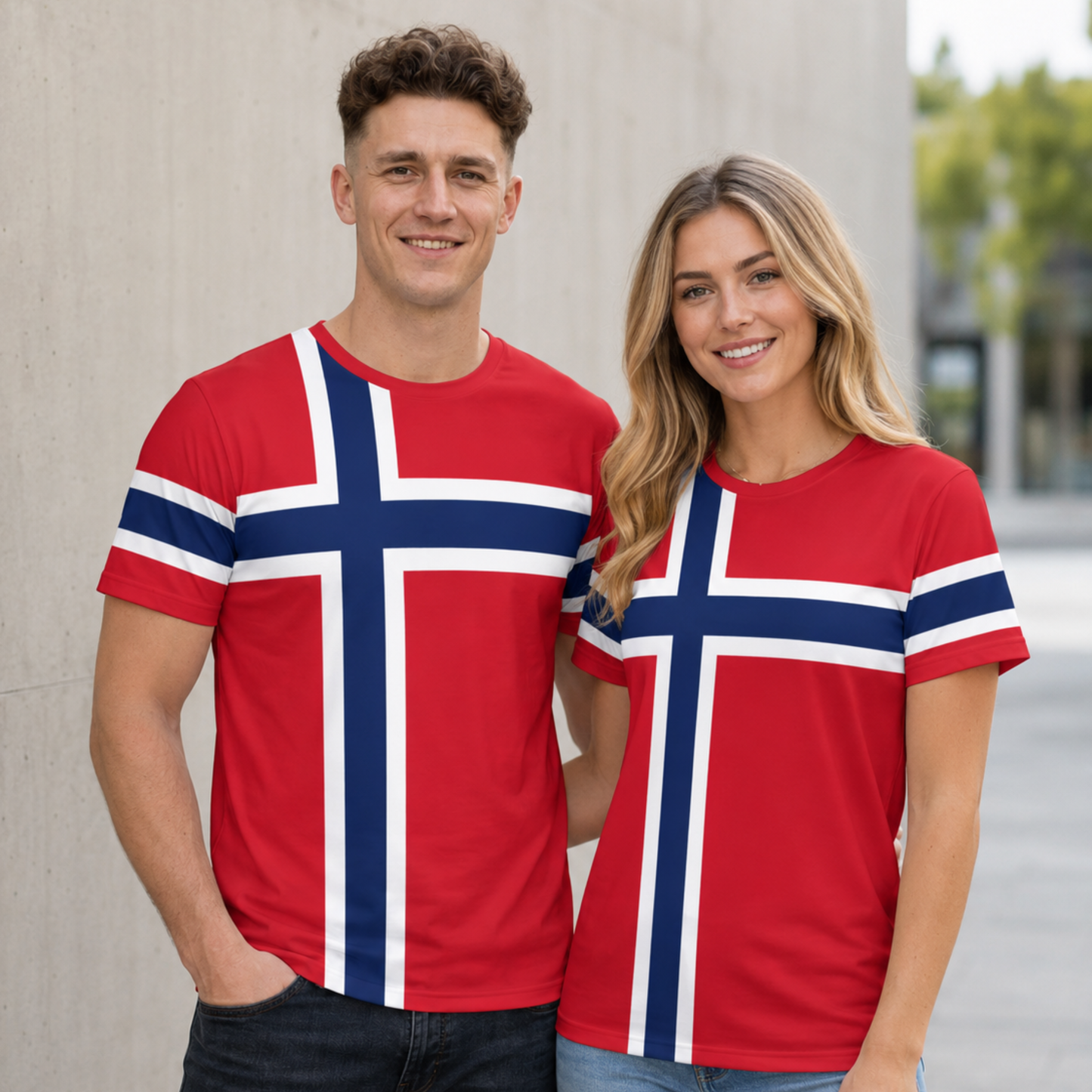 Norway Soccer Jersey Norwegian Flag Shirt Mens Sports Tee Norway Football Shirt World Cup VM Gift for Him Nordic Fan Shirt