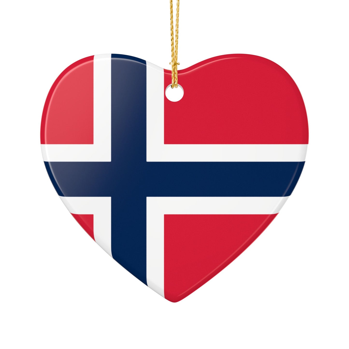 Personalized Norwegian Family Christmas Ornament – Custom Norway Flag Keepsake