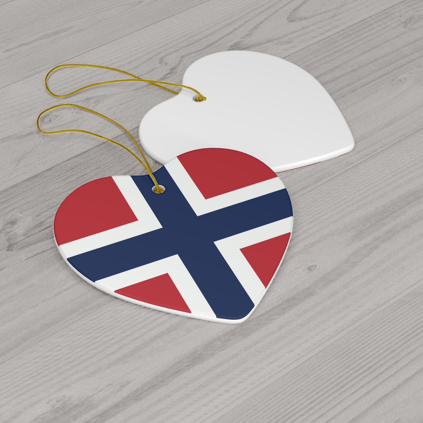 Norway Flag Heart Ornament Norway Heart Norway Christmas Decorations