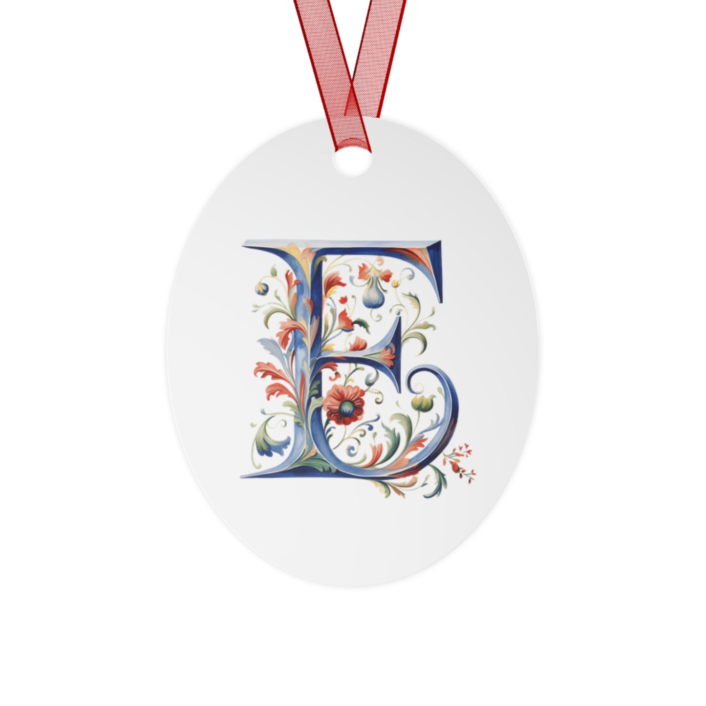 E Rosemaling Christmas Ornament Norwegian Family Ornament