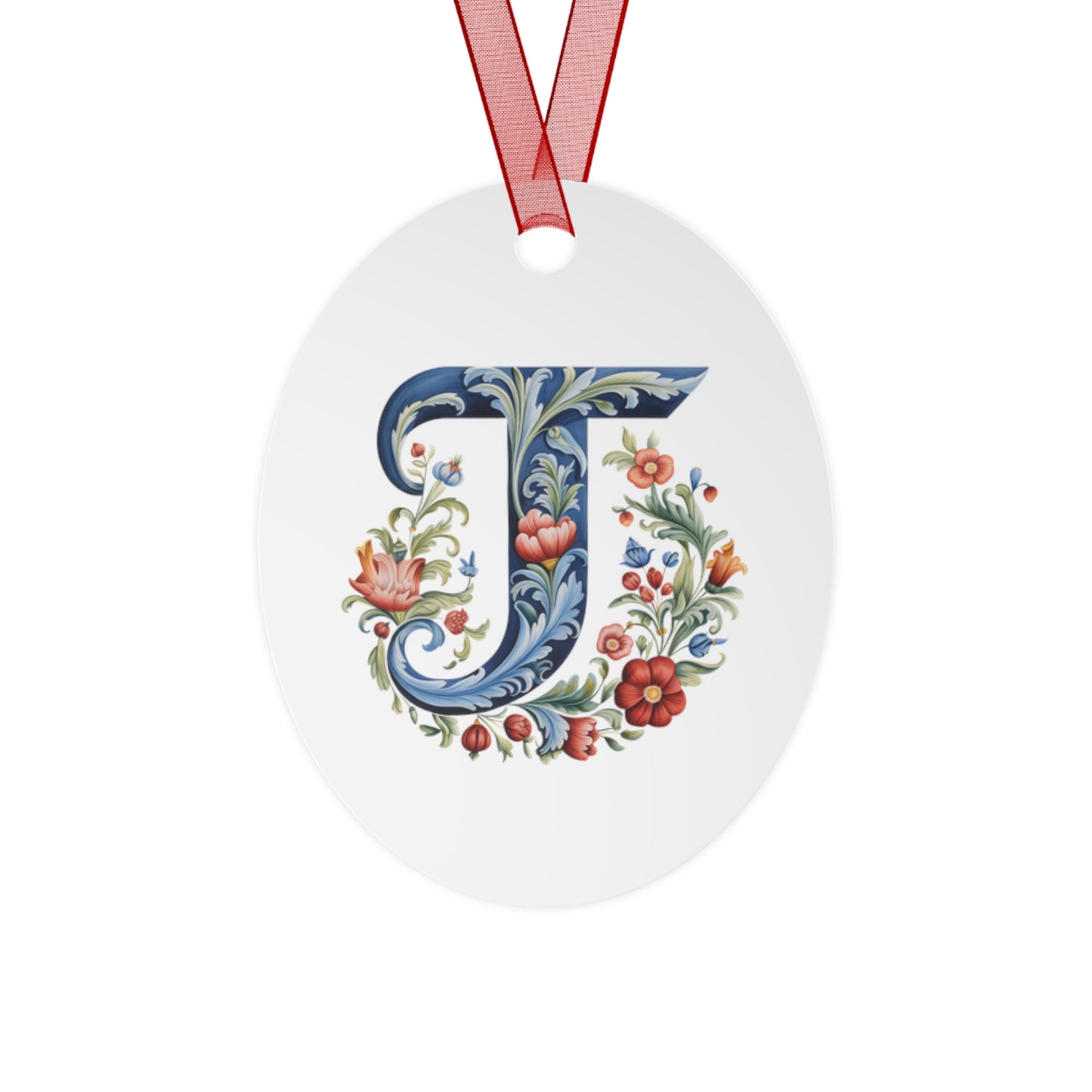 T Rosemaling Christmas Ornament Norwegian Family Ornament