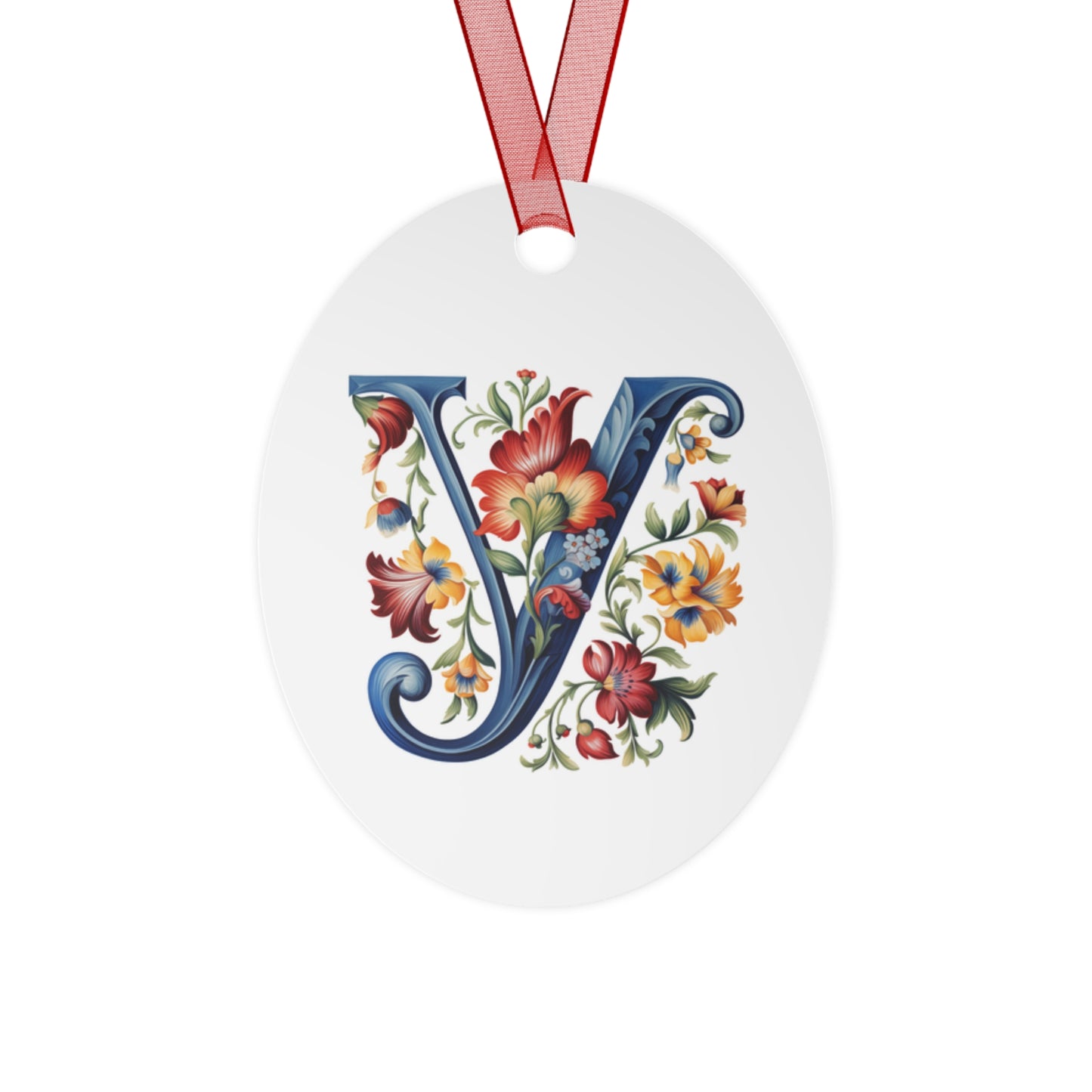 Y Rosemaling Christmas Ornament Norwegian Family Ornament