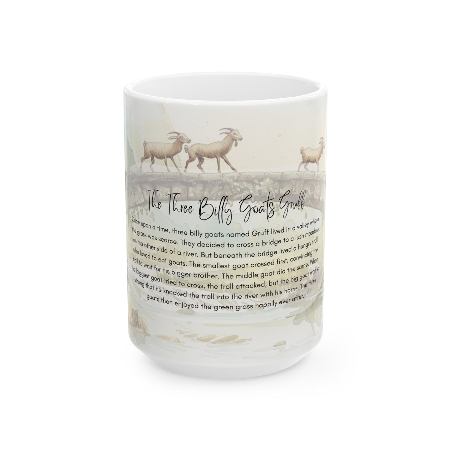 The Three Billy Goats Gruff Mug Fairytale Mug (11oz, 15oz)