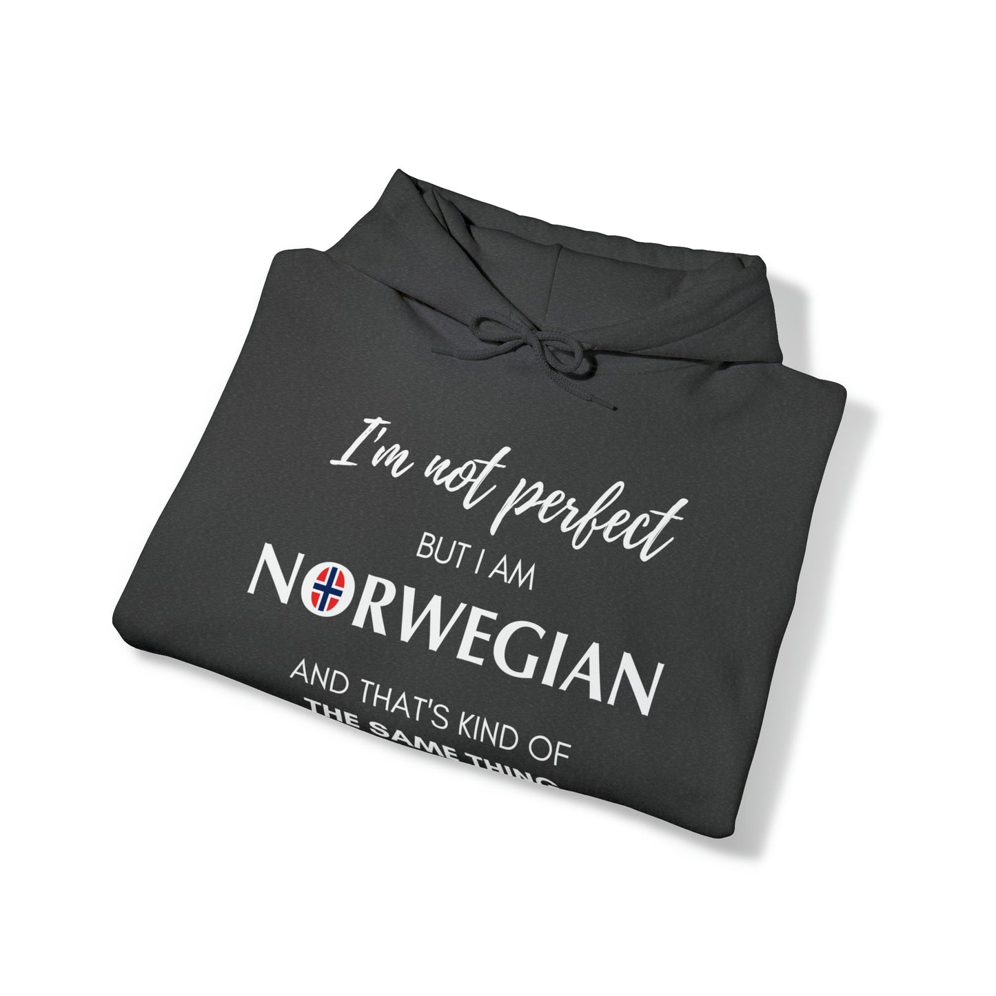 Black Norway Hoodie I'm not Perfect Norwegian Hoodie Unisex Sweatshirt Norway Sweatshirt I am Norwegian Gift for Norwegian Proud Norwegian