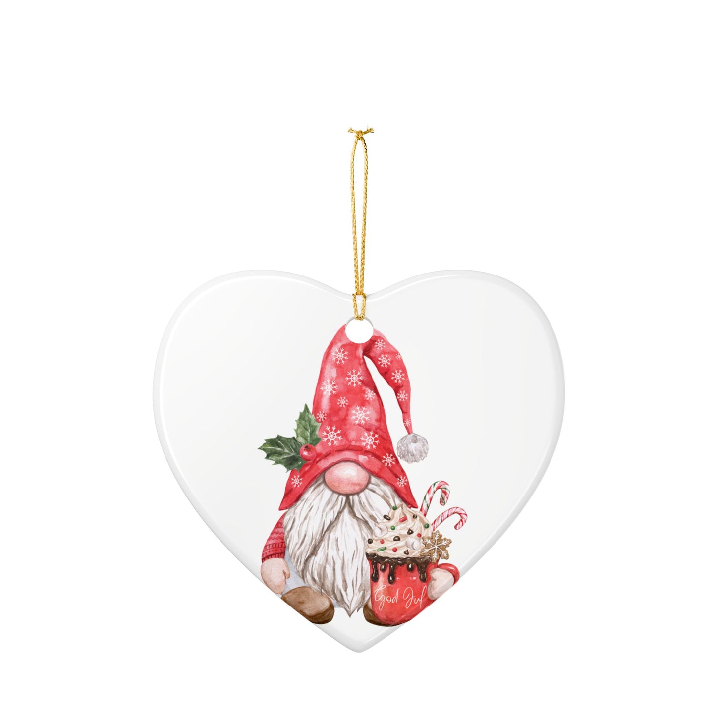 Norwegian Nisse Hot Chocolate Christmas Ornament Norway Nisse God Jul Christmas Ornament Gift Norway