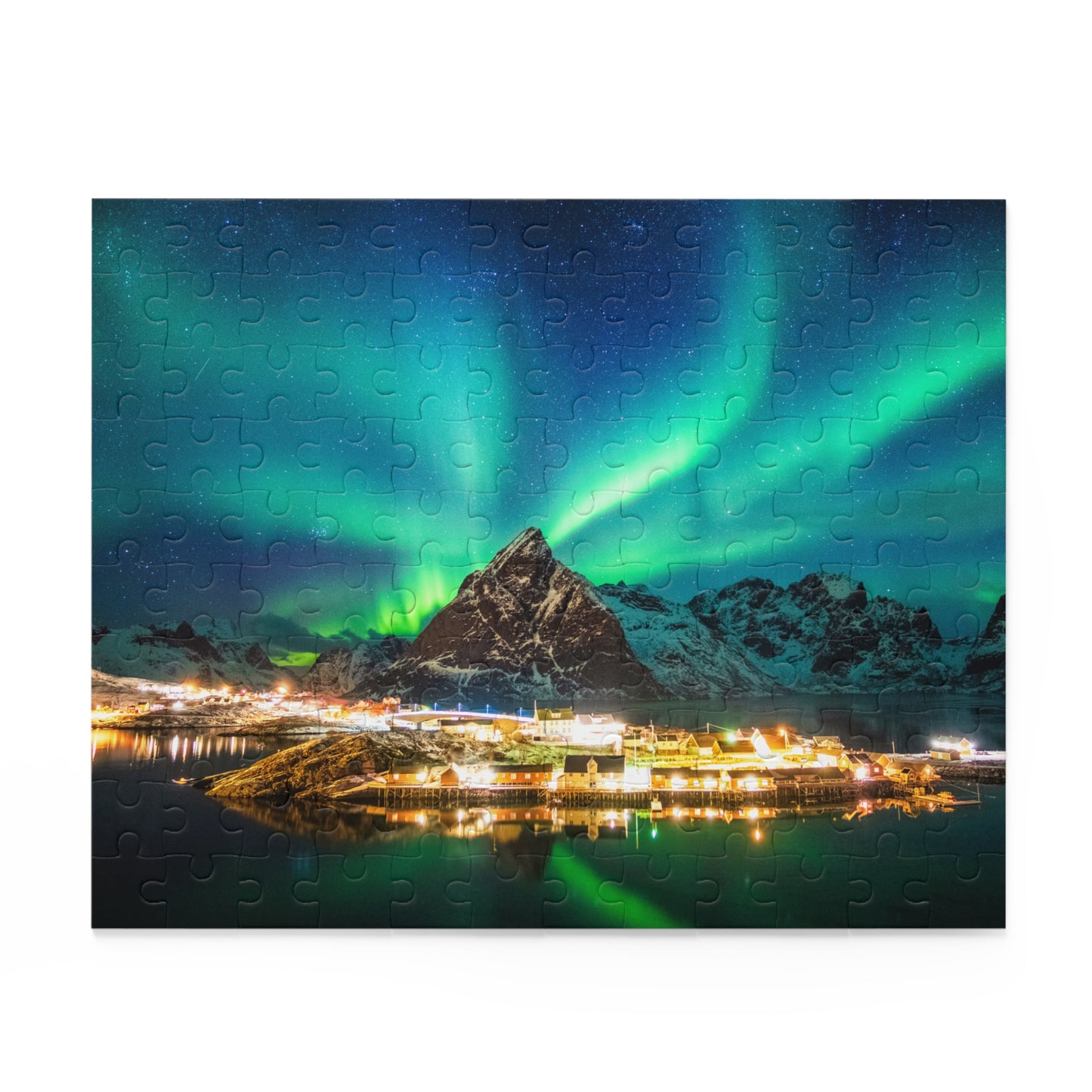 Northern Lights Jigsaw Puzzle Norway Puzzle Aurora Borealis (120, 252, 500-Pieces)