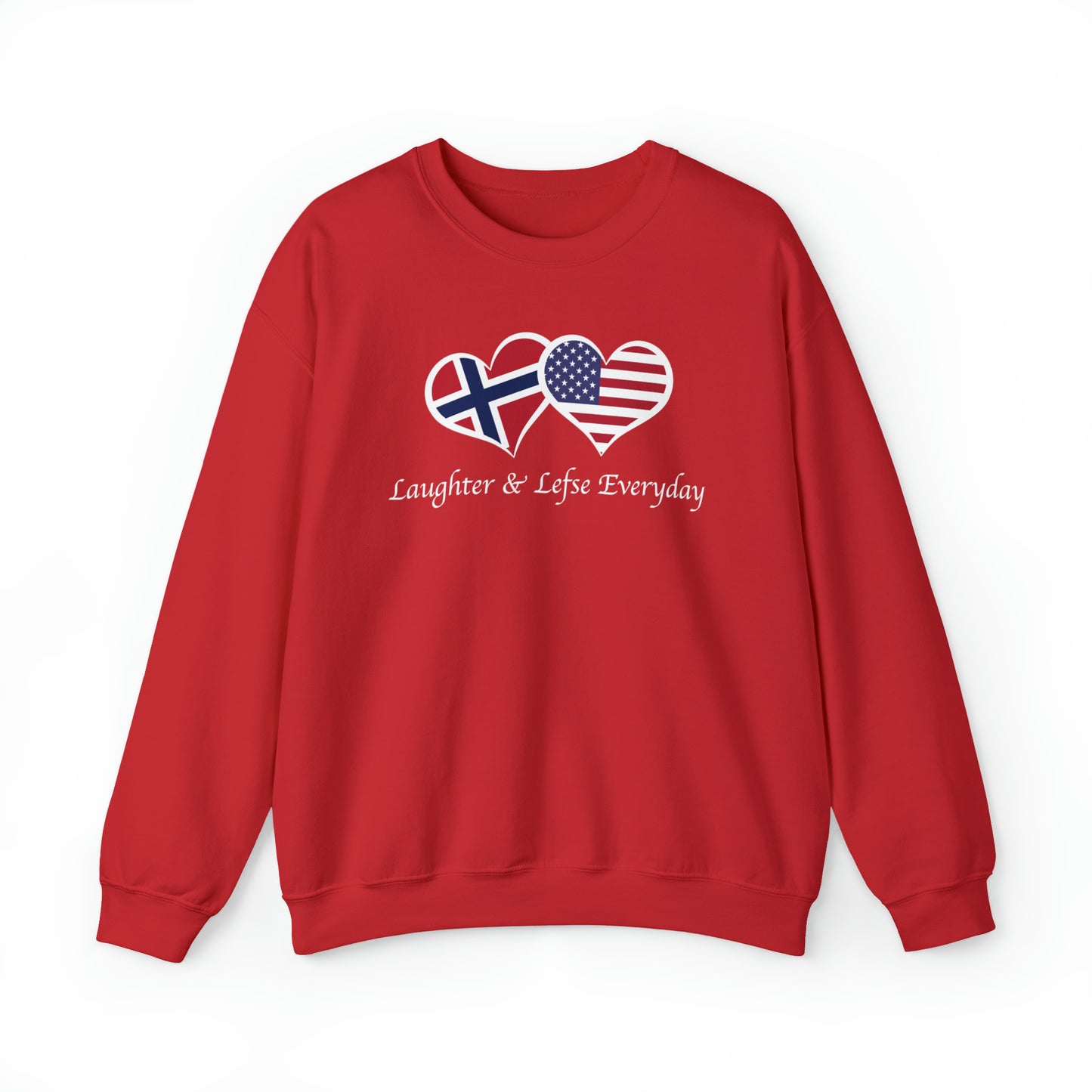 Laughter & Lefse Everyday Sweatshirt: Cozy Comfort with a Dash of Nordic Charm!