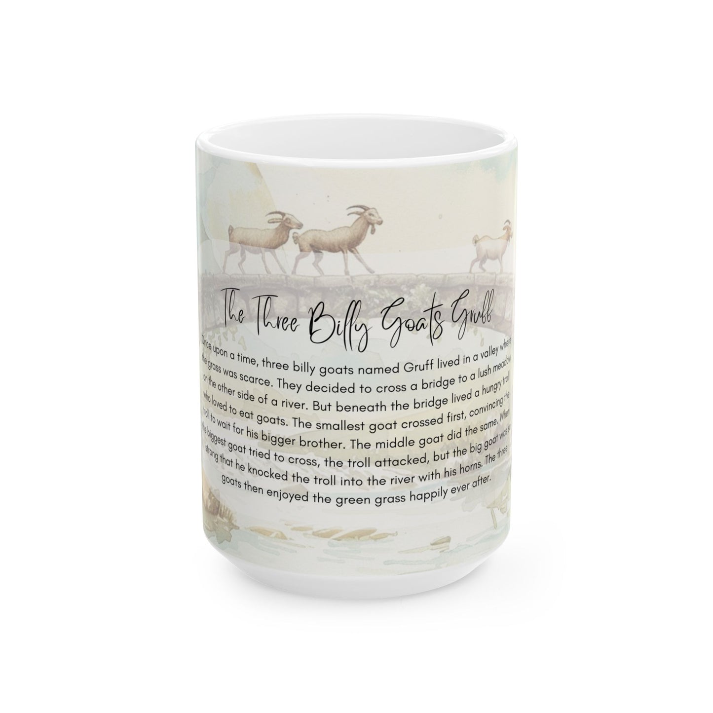 The Three Billy Goats Gruff Mug Fairytale Mug (11oz, 15oz) Christmas Gift