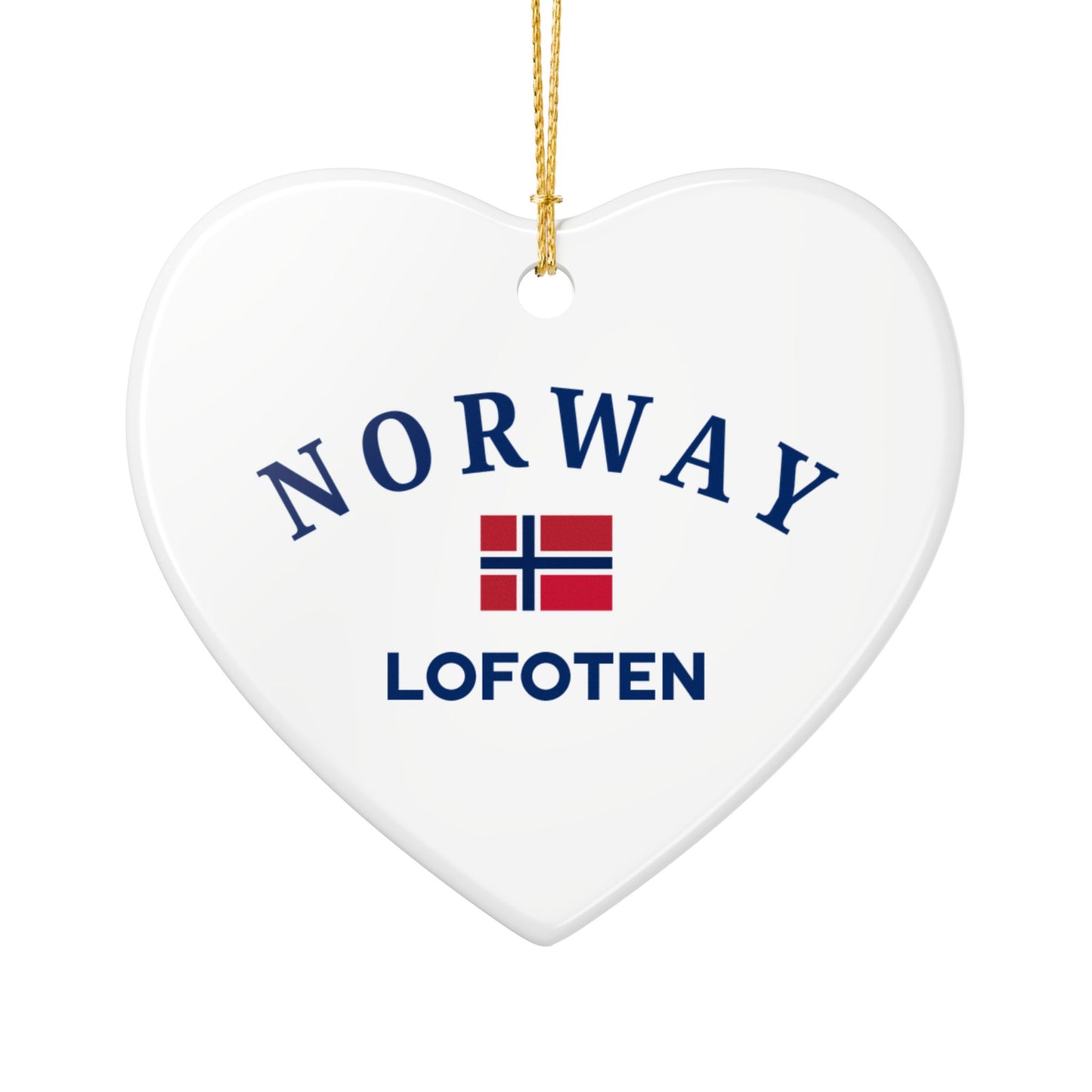 Personalized Norway Christmas Ornament – Custom Norwegian Travel Keepsake